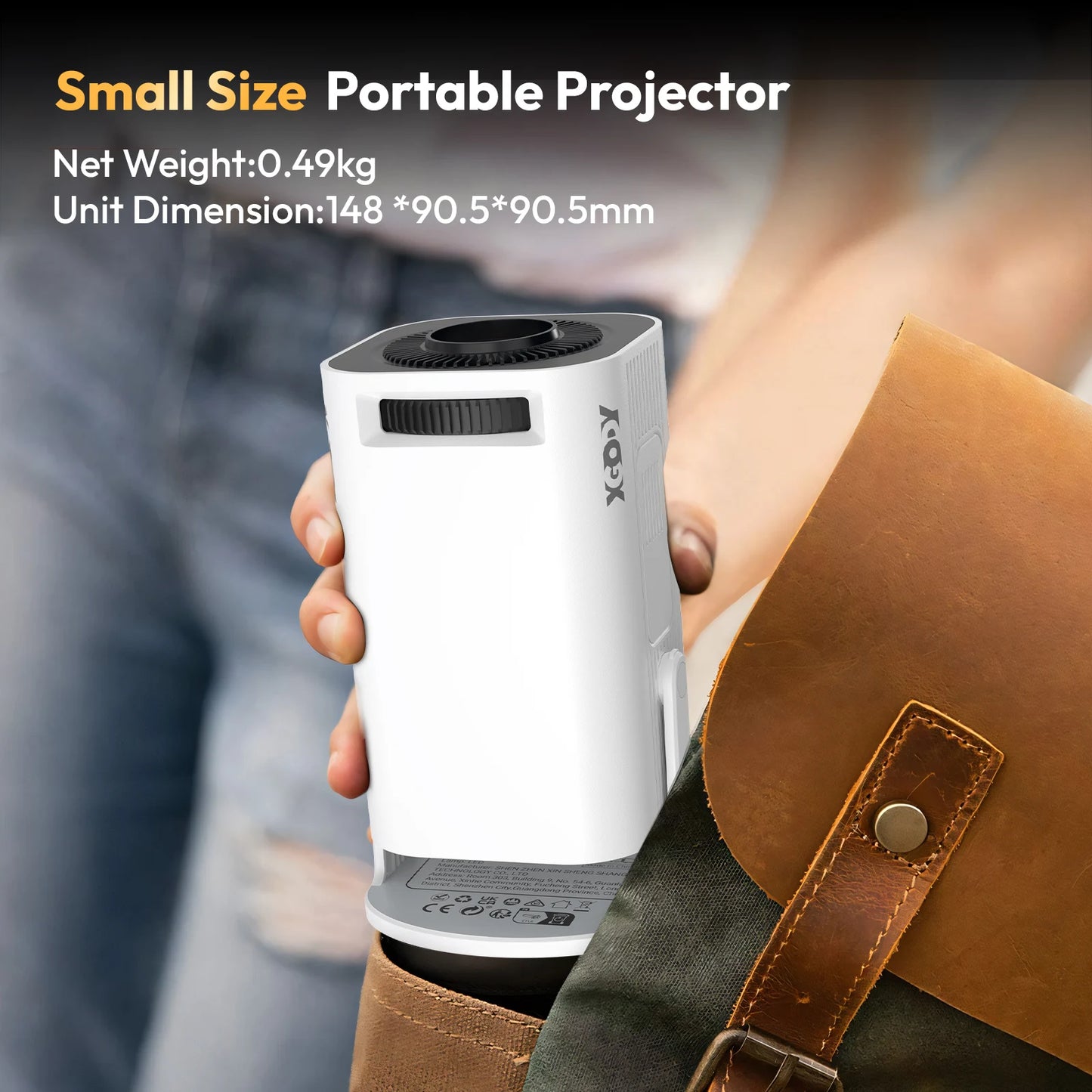 Mini LED Projector 4K Support, 1280x720 Native, 300 ANSI, Wi‑Fi 6 & Bluetooth